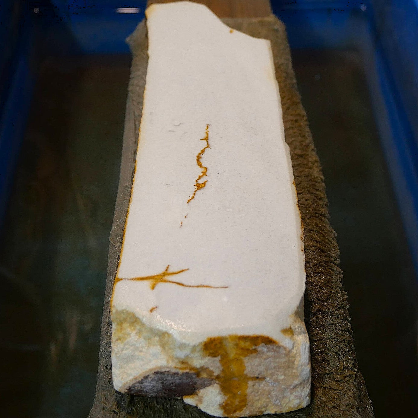 澪つくしひめ 天然砥石 伊豫銘砥 NM07　白　62×230×30mm