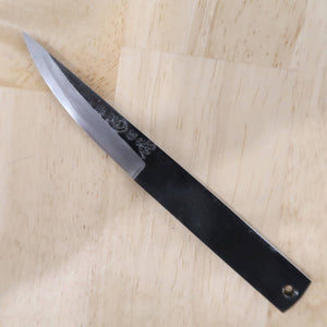 TAKEDA HAMONO cuchillo pequeño forjado a mano en Bitchū acero Hitachi Aogami Super tamaño pequeño (65 mm)