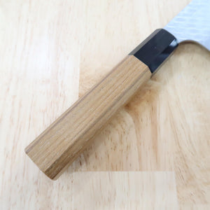 Nakiri NIGARA SG2 polido martelado com cabo octogonal de teca (180mm)