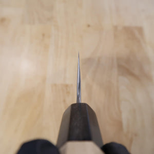 Gyuto SAKAI KIKUMORI "Kikuzuki" Aogami no.2 acabado nashiji, mango octogonal de magnolia (210mm)