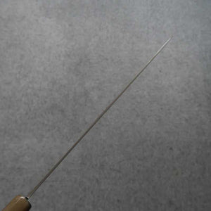 Faca Katanagata Fuji Honyaki em aço branco SUISIN, acabamento espelhado total, cabo triplo em madeira Snakewood com detalhes em prata (300mm)