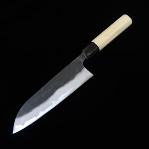 Kyohei Shindo Santoku, Aogami No. 2, Kurouchi, Magnolia Octagonal Handle (165mm)