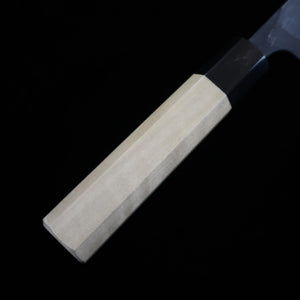 Kyohei Shindo Santoku, Aogami No. 2, Kurouchi, Magnolia Octagonal Handle (165mm)