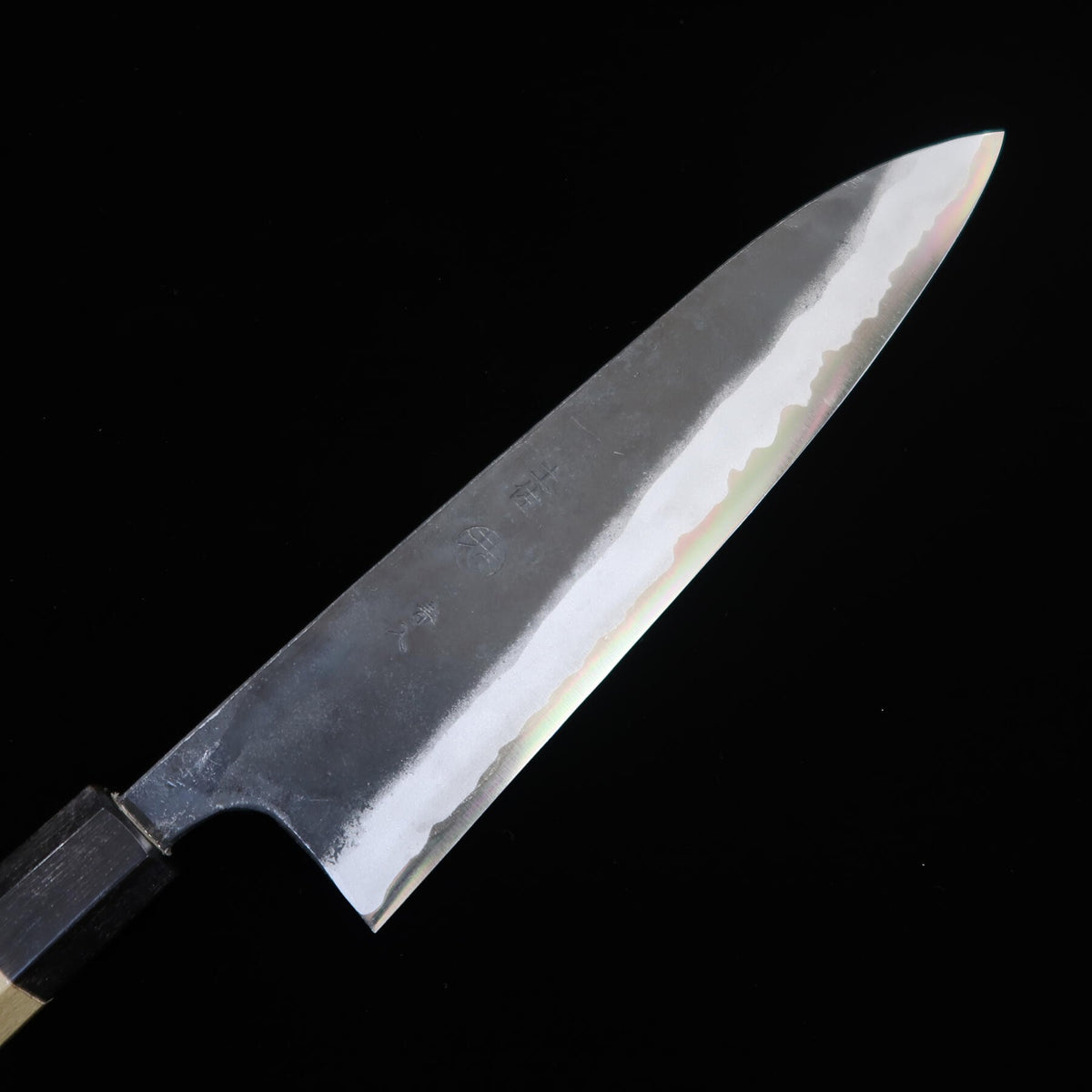 KYOUHEI SHINDO Gyuto, acier Aogami n°2, finition kuro-uchi, manche octogonal en magnolia (210/240 mm)