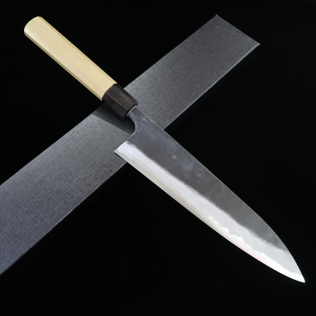 Kyohei Shindo Gyuto, Aogami No. 2, Kurouchi, with an Octagonal Magnolia Handle (210mm)