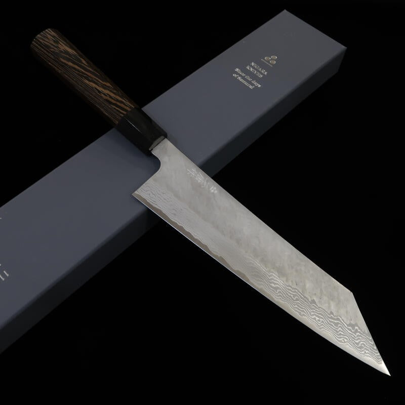 Nigara Forged Blades NIGARA VG10 Damas Martelé Kiritsuke Gyuto Manche en Wengé (240 mm)