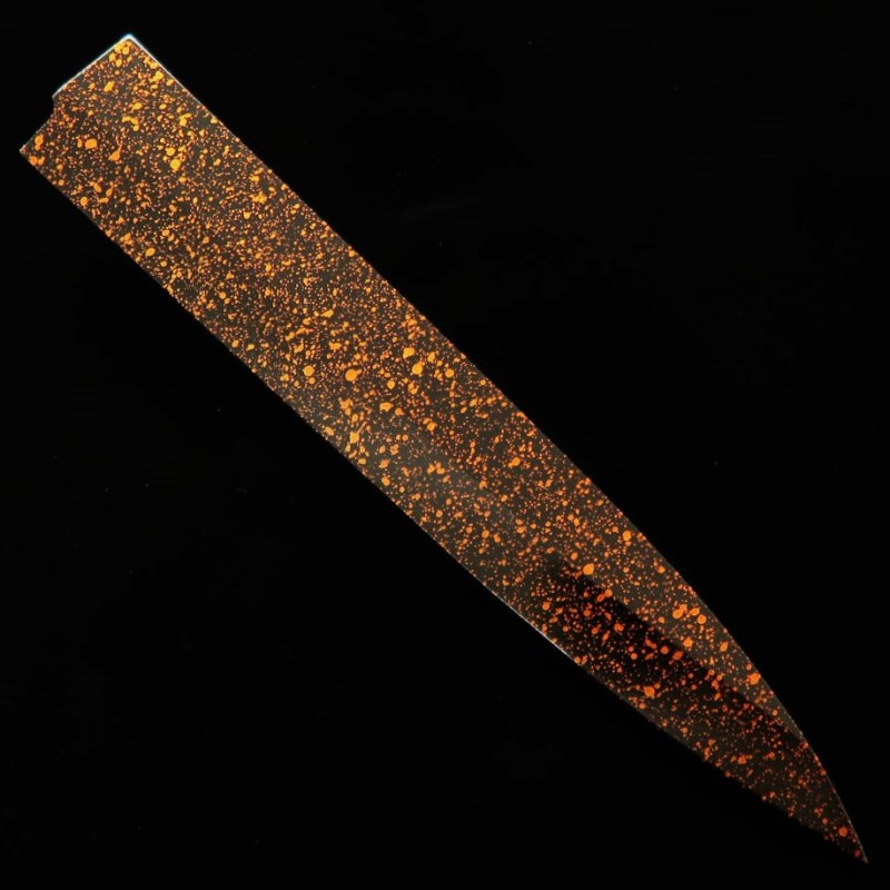 Fourreau laqué pour Yanagiba (or thé / foncé) sans trou pour broche (240/270mm)