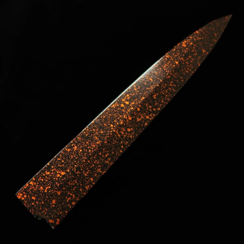 Saya laqueada para Yanagiba (amarelo dourado/escuro) sem furo de pino (240/270mm)