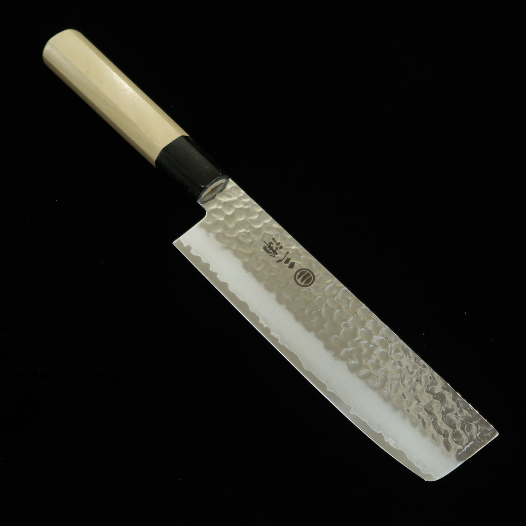 Miura MIURA Acier inoxydable au molybdène, damas martelé, Nakiri (160 mm)