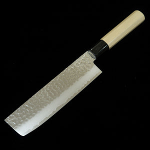 三浦 MIURA ステンレスモリブデン鋼 鎚目ダマスカス 菜切 (160mm)