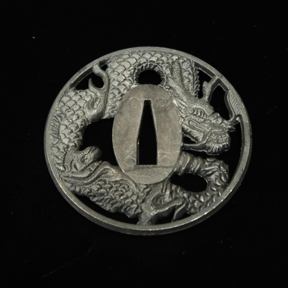 Tsuba de katana modelo dragón