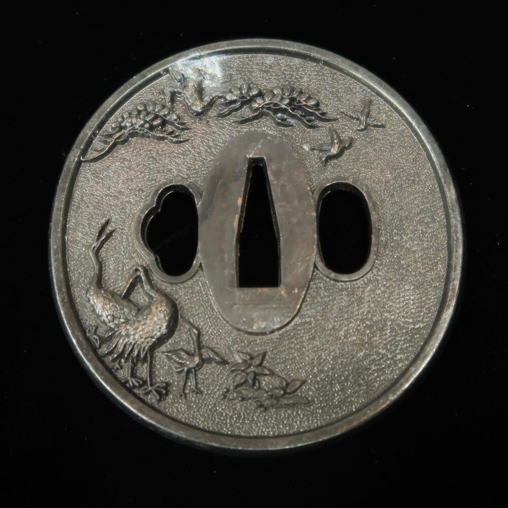 Tsuba de espada Modelo Tsuru (grou)