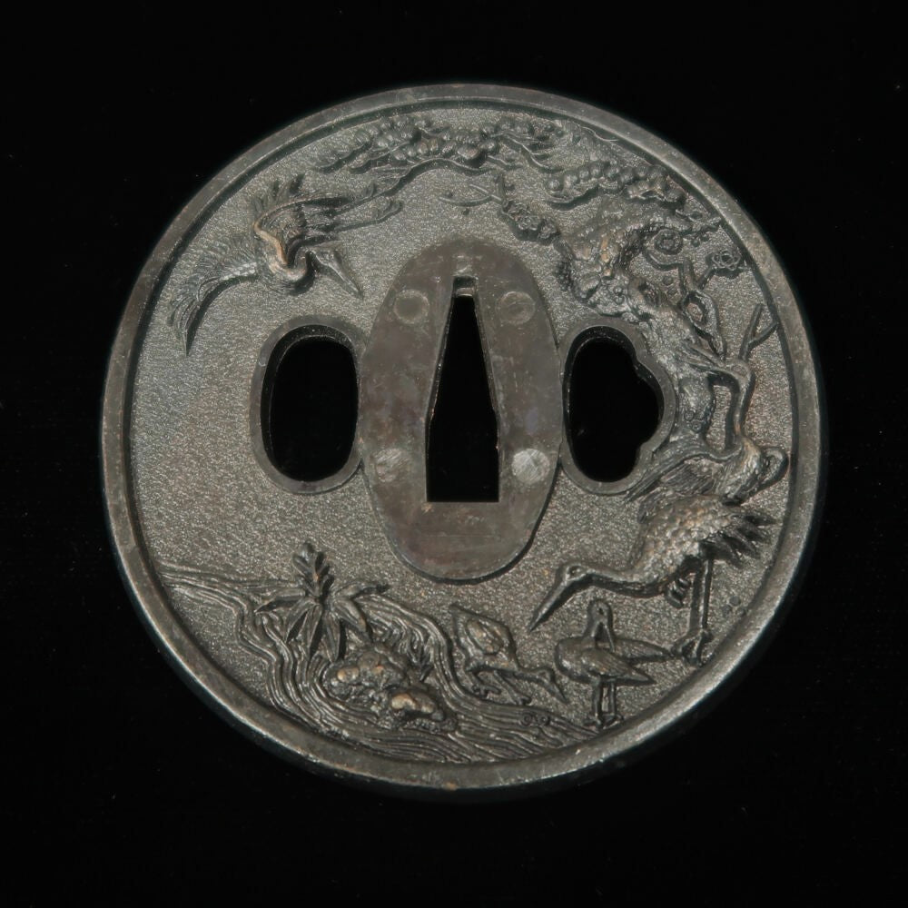 Tsuba de espada Modelo Tsuru (grou)