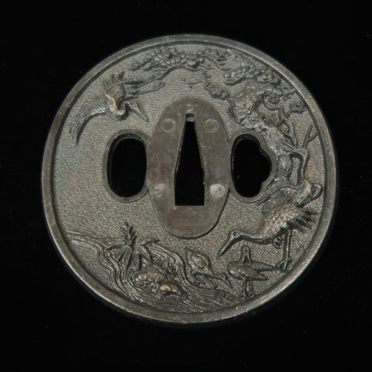 Tsuba de espada Modelo Tsuru (grou)