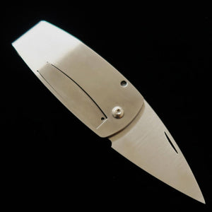 MCUSTA Pocket Clip "Family Crest" Kikyo Design (MC-0082) Money Clip Knife (50mm)
