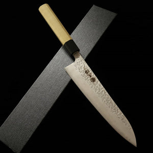 MIURA Gyuto AUS10 (10A) Hammered Damascus Magnolia Handle (210/240mm)