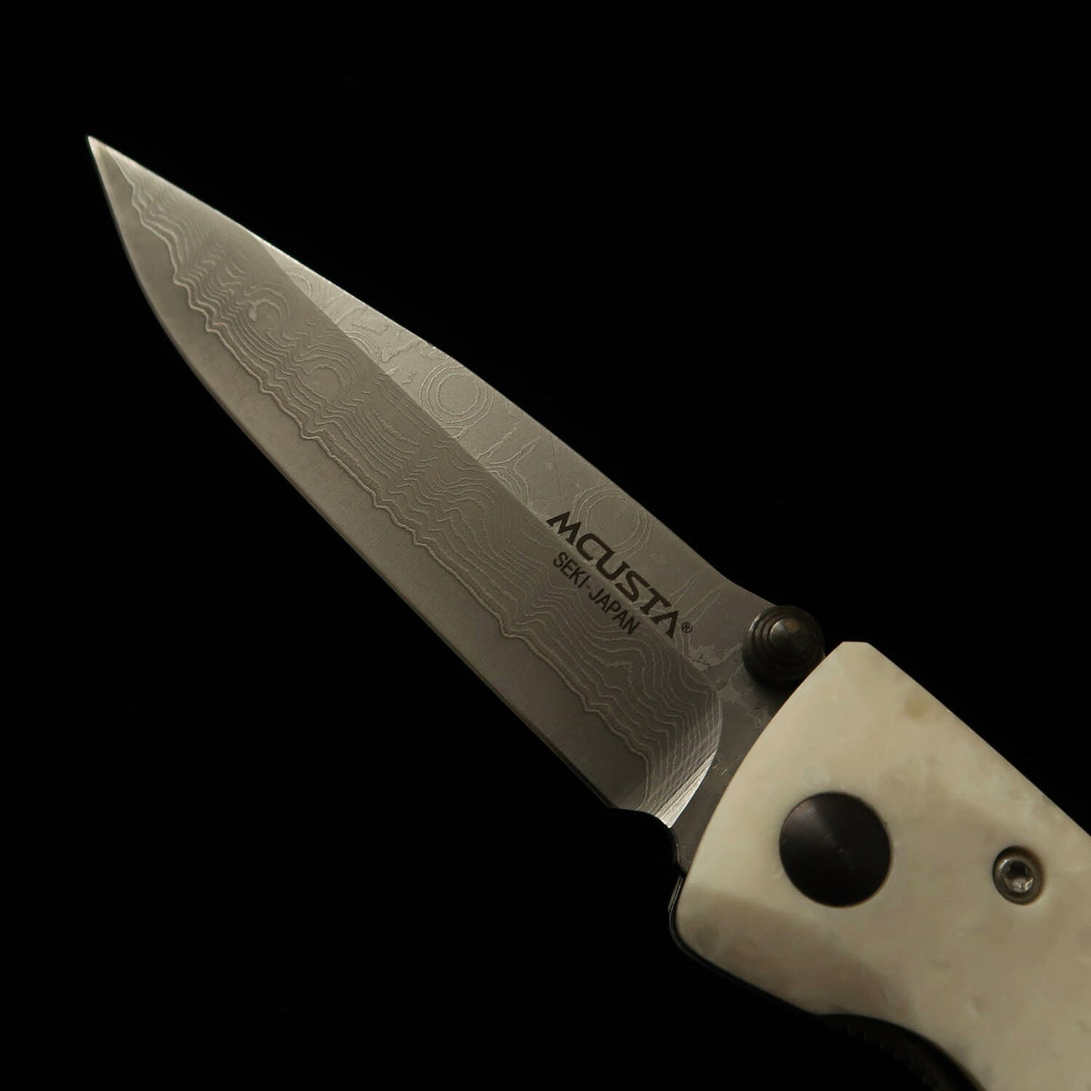 MCUSTA Classic Wave Damascus VG10 with Corian Handle, MC-0019D (85mm)