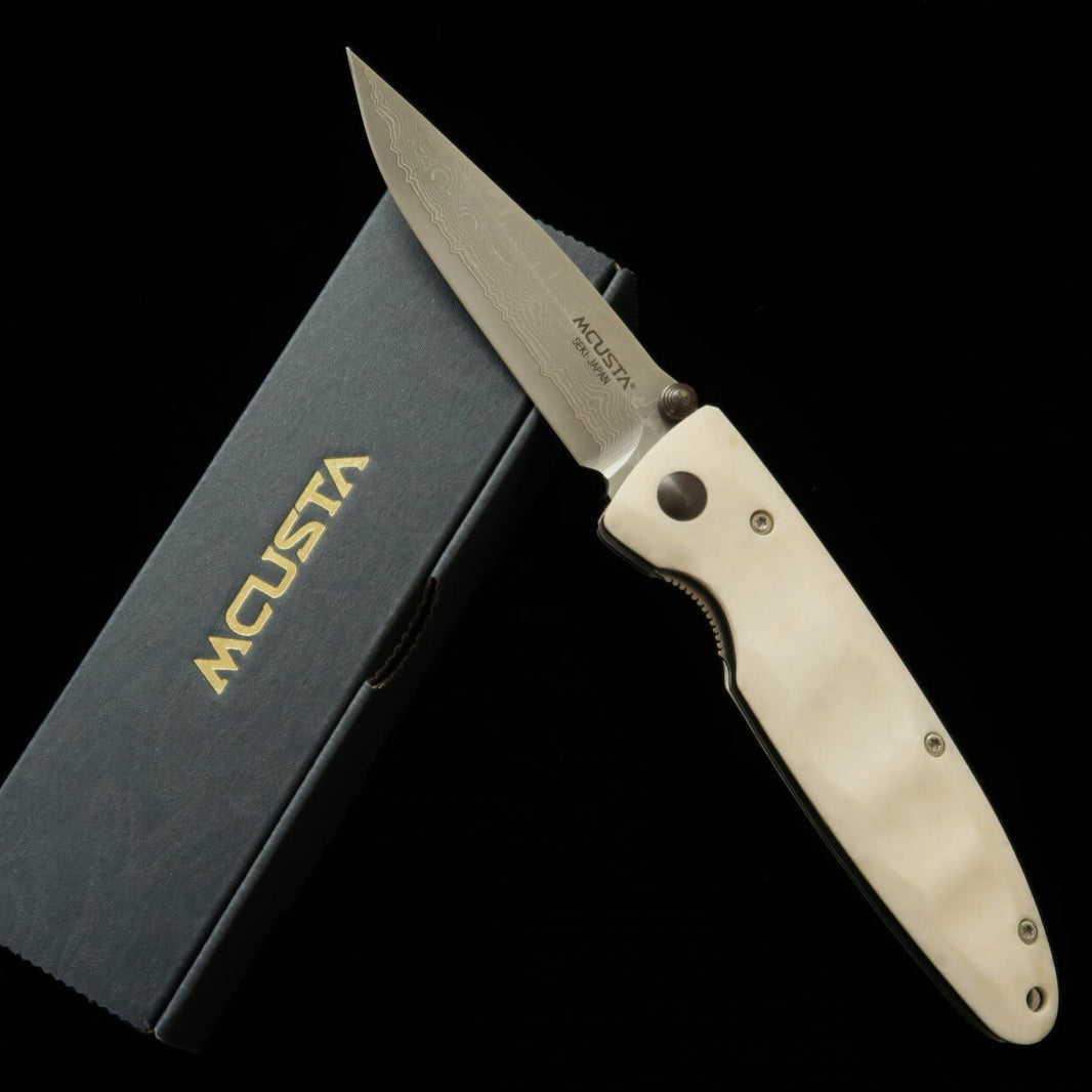 MCUSTA Classic Wave Damasco VG10 Cabo de Corian MC-0019D (85mm)