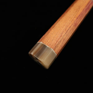 [OUTLET] Cabo customizado para Gyuto, madeira de carvalho, extremidades em chifre de búfalo branco, octogonal (240mm)