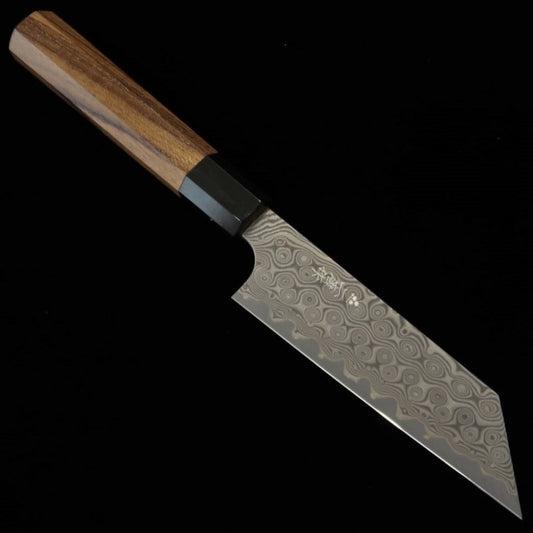 Petty Nigara SG2 Dark Pattern Damascus Buffalo Teak Handle (120mm) 