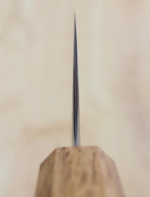 Miura 三浦 polvo de acero rápido, santoku, mango de roble octogonal (165 mm)