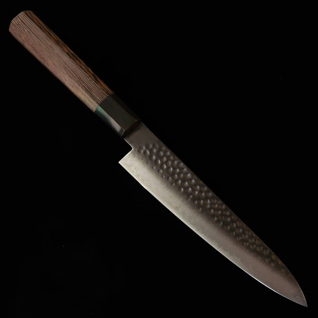 MIURA – Petty VG10, damas martelé noirci, manche octogonal en wengé (150 mm)