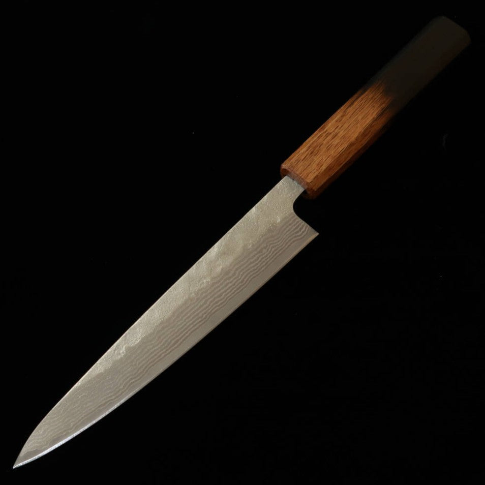 Miura Petty 440C, damasco fosco, cabo octogonal com laca queimada