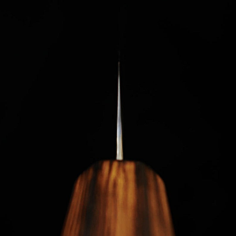 Miura Sujihiki Slicer 440C, Mirror Finish, Damascus, Black Oak Handle (240mm)