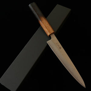 Miura Petty 440C, damasco fosco, cabo octogonal com laca queimada