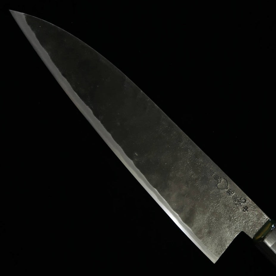 TAKEDA Couteau forgé à la main Bitchu Sasano (Moyen) Acier Hitachi Aogami Super (210 mm)