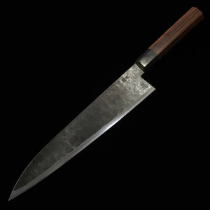 Takeda Hamono TAKEDA, forge artisanale Bitchu, grand couteau Deba à fileter, acier Hitachi Aogami Super (230~250 mm)