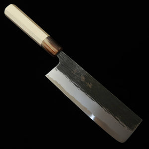 SUISIN por Kenji Togashi Forjado negro Aço branco nº2 Nakiri Cabo octogonal de magnólia (165mm)