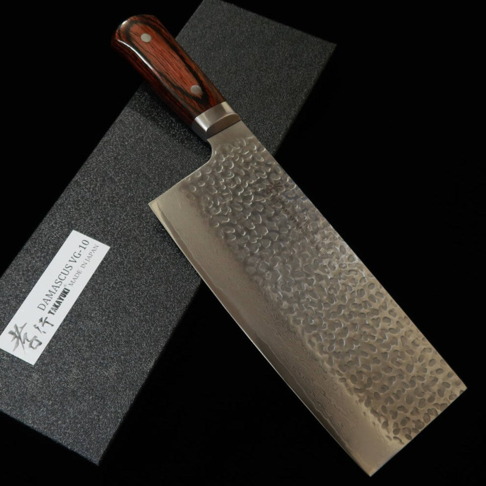 堺孝行 SAKAI TAKAYUKI 中華包丁 VG-10 ダマスカス33層槌目 (195mm)