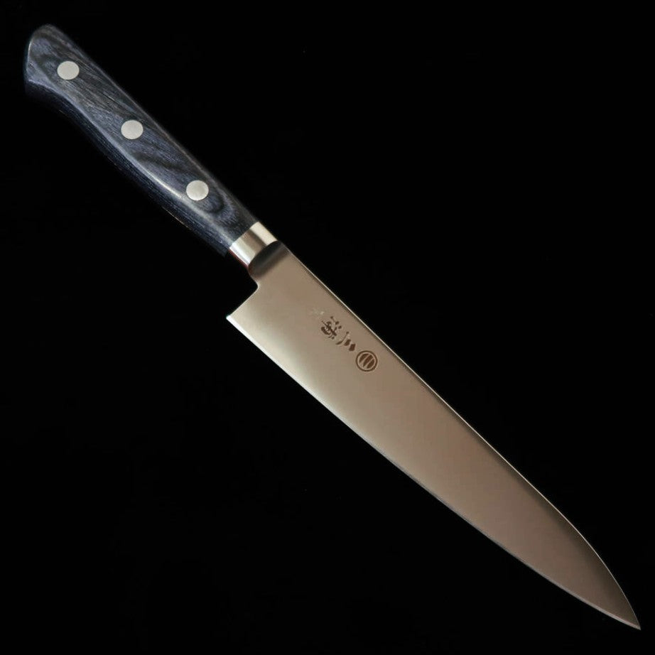 Miura Petty AUS8 manche en bois composite bleu (120/150 mm)