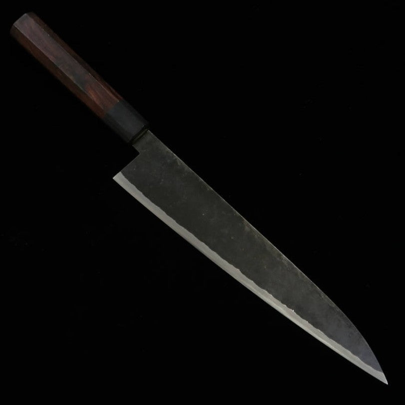 TAKEDA Cutelaria, forja artesanal de Bitchu, lâmina Sasano, aço Hitachi Aogami Super (240mm)
