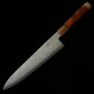 MIURA OBIDAMA Gyuto Silver 3 Damascus Bubinga Wood Handle (240mm)