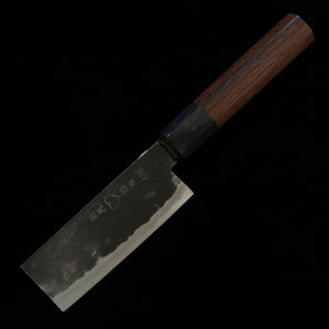 Takeda Cutlery TAKEDA Bitchu forgé main Nakiri (petit) Acier Hitachi Aogami Super (90-100 mm)