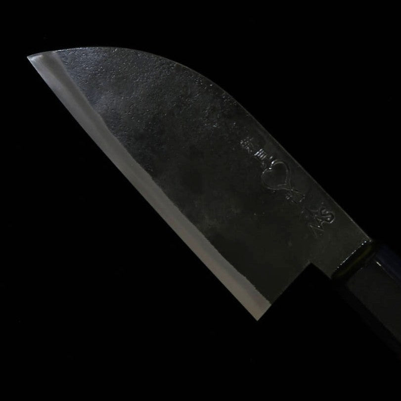 TAKEDA Takeda Herrería forjada a mano de Bitchū Pequeño cuchillo de cocina Acero Hitachi Aogami Super (90–110 mm)