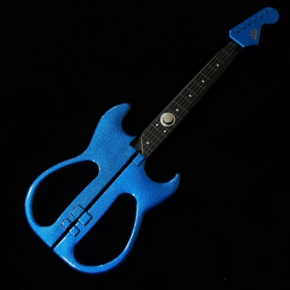 Nikken Cutelaria Tesoura para Guitarra com Suporte Azul Metálico