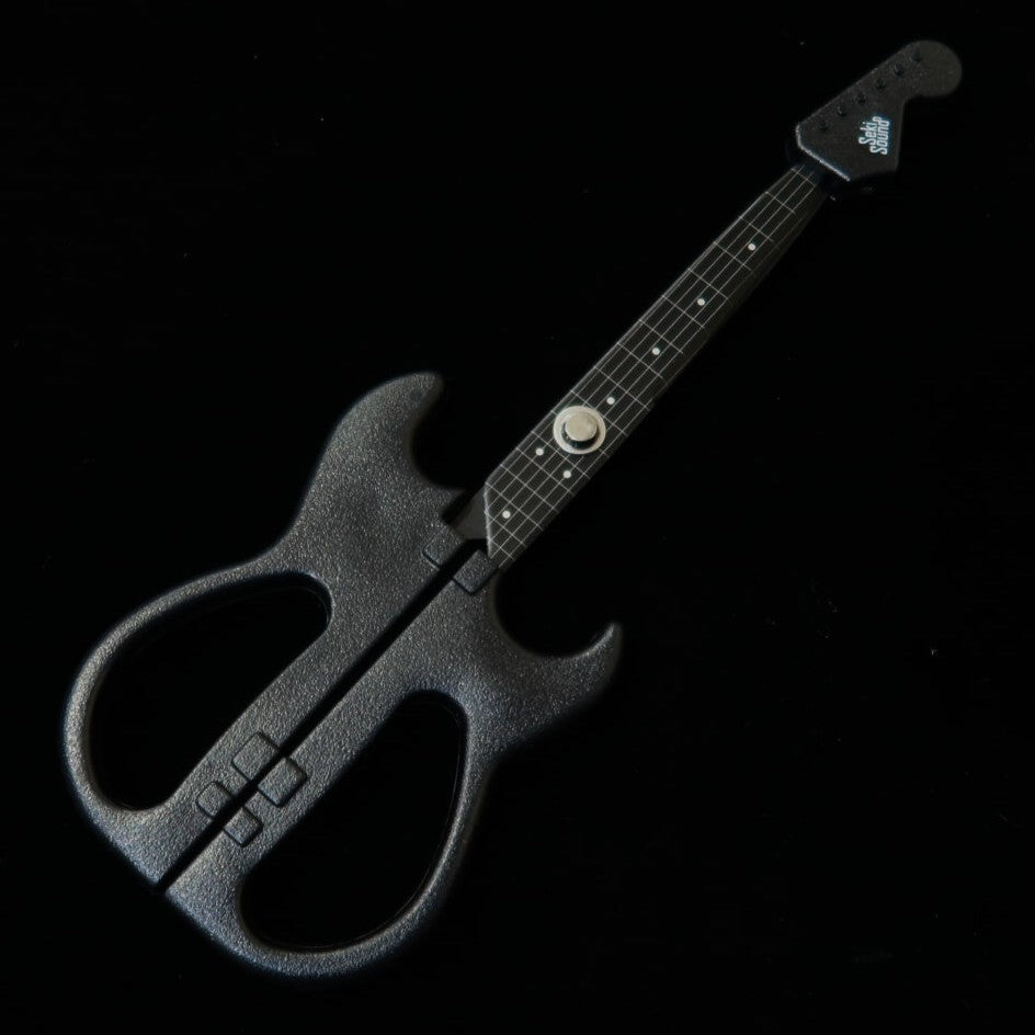 Nikken Cutelaria Tesoura em formato de guitarra com suporte, Preto