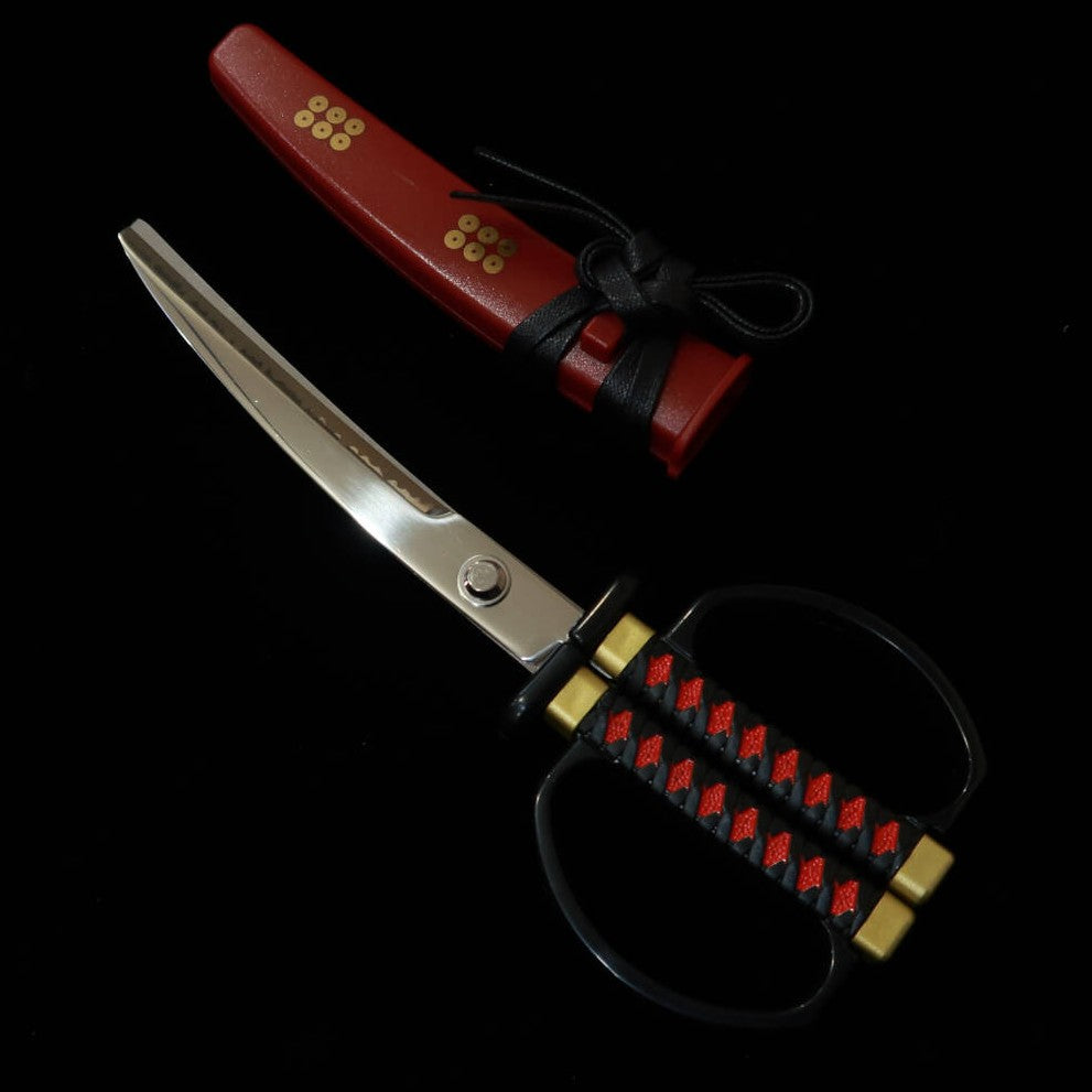 ニッケン刃物 日本刀はさみ 掛け台付 真田幸村