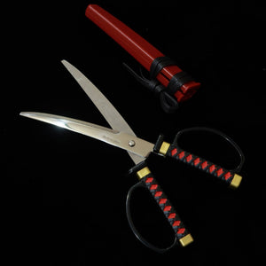 Nikken Cutlery Japanese Sword Scissors with Stand, Sanada Yukimura