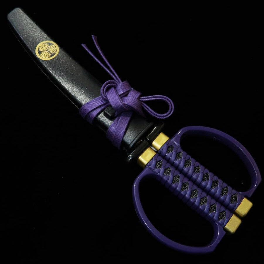 Nikken Hamono Ciseaux katana japonais avec support Tokugawa Ieyasu