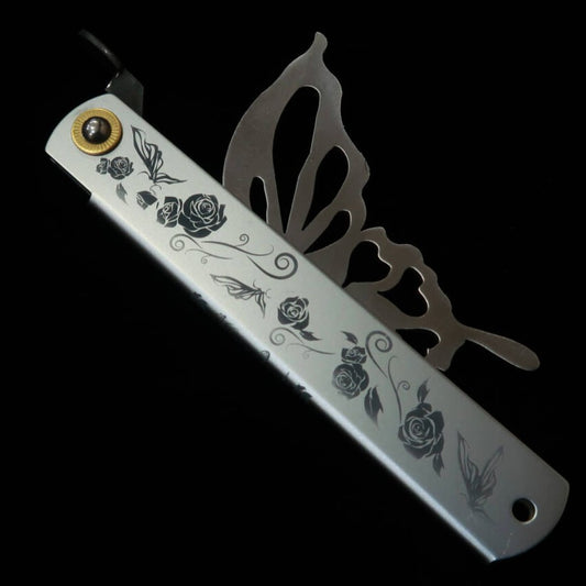 Kanekoma Higonokami Papilio papillon shine silver acier bleu laminé (120 mm)