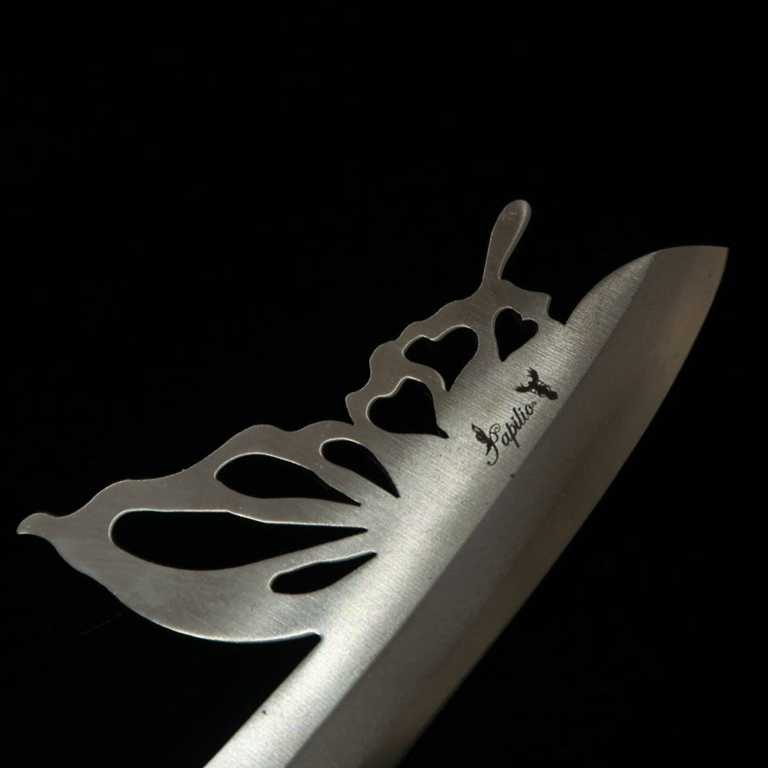 Nagaok Kanekoma KANEKOMA Higonokami Papilio Borboleta Shine Silver Lâmina Azul (120mm)