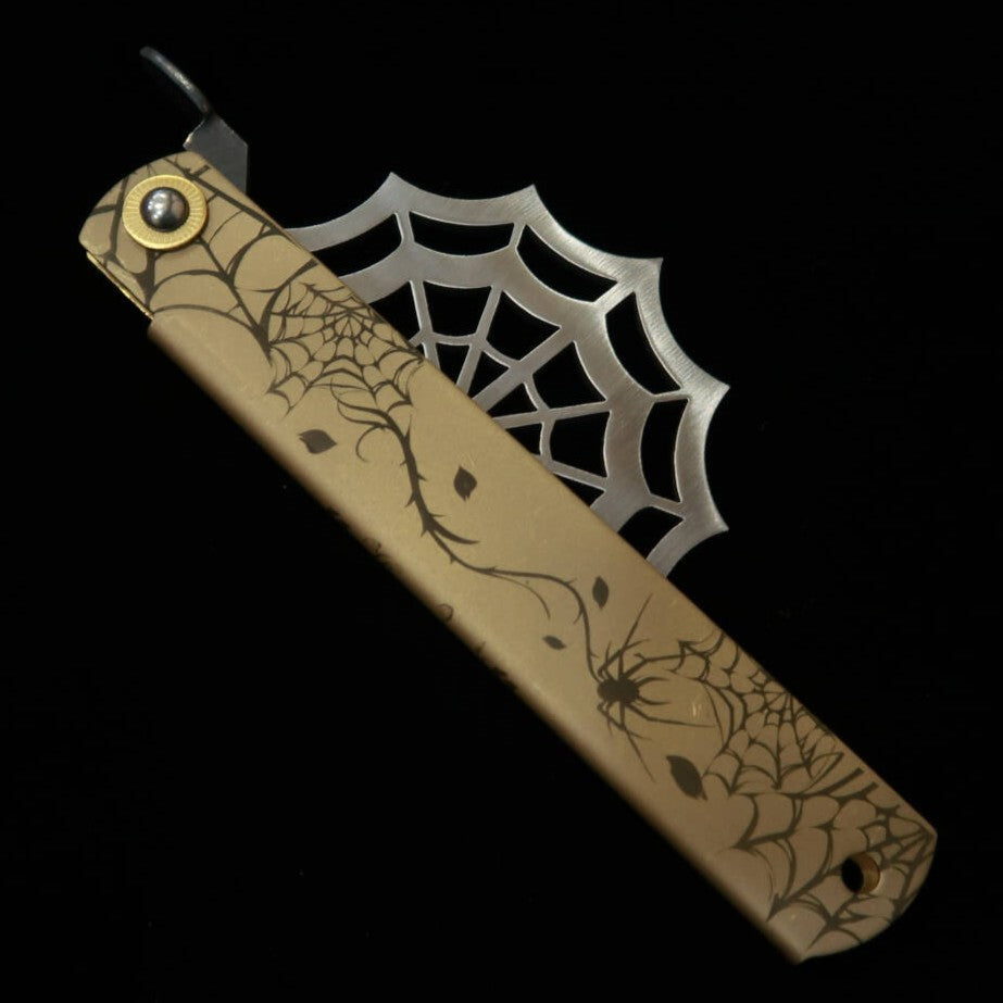 Cuchillo plegable HIGONOKAMI Araña Aogami (120mm)
