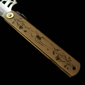 Cuchillo plegable HIGONOKAMI Araña Aogami (120mm)