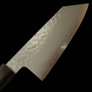 HADO Hado – Shiosai VG10, martelado, cabo em mogno cinza, pequeno Bunka (135 mm)