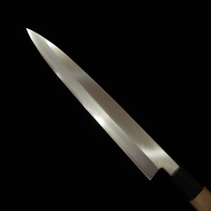 Miura MIURA Yanagiba Ginpaku nº 3 para canhotos, acabamento Kasumi, cabo octogonal em chifre de búfalo e magnólia (210-300mm)