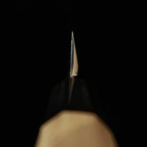 Miura MIURA Yanagiba Ginpaku nº 3 para canhotos, acabamento Kasumi, cabo octogonal em chifre de búfalo e magnólia (210-300mm)